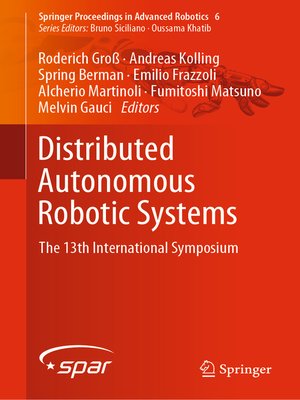 cover image of Distributed Autonomous Robotic Systems